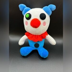 2021 Minitoon Roblox Piggy Clowny Stuffed Animal Plush 9"